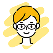 大学1年生の似顔絵イラスト