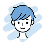 大学2年生の似顔絵イラスト